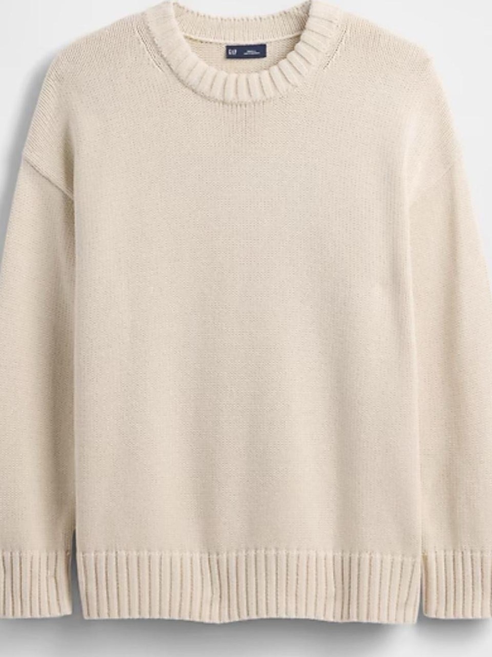 Gap Cream Oversized Cotton Sweater